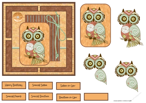 Have a hoot birthday 6x6