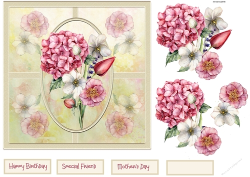 Mixed spring flowers 7x7