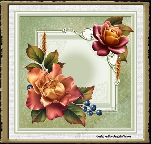 Autumn rose 7x7