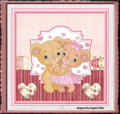 Teddy bears in love 7x7