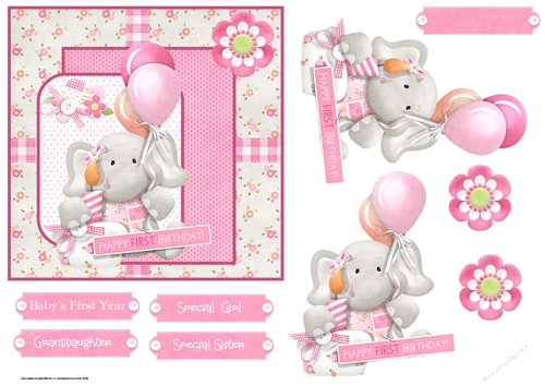 Baby girl elephant 6x6
