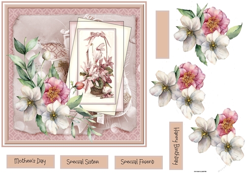 A basket of flowers 7x7
