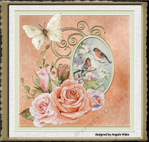 Butterfly and birds 7x7