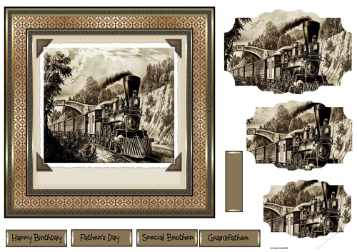 The old steam train 7x7