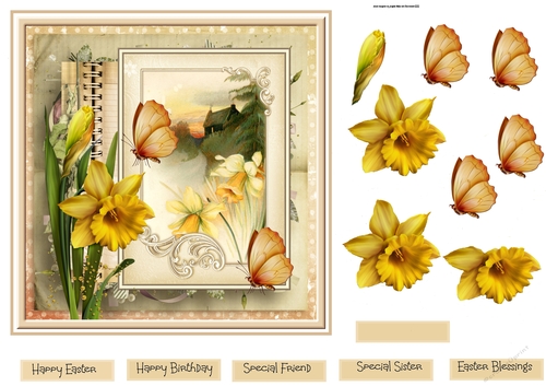 Daffodils nodding 7x7