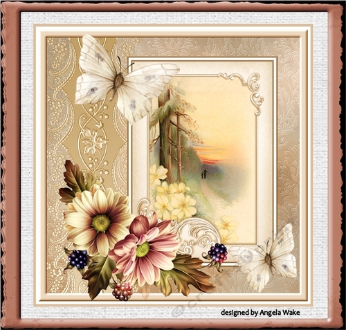 Dahlia and woodland walk 7x7