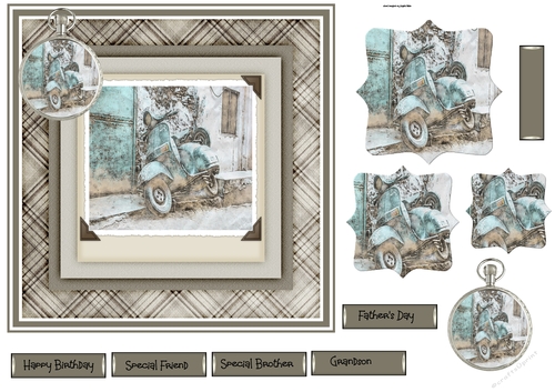 Scooter 7x7 card