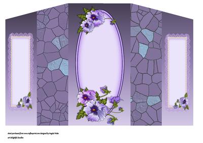 Pansy Pearls and Stained Glass