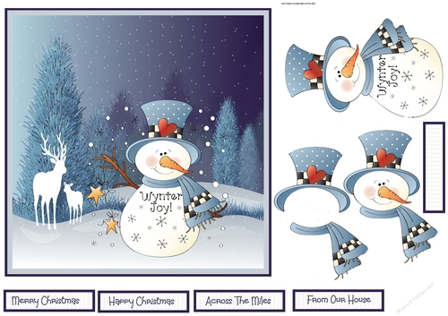 Wynter joy snowman 7x7