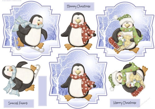Happy penguins toppers