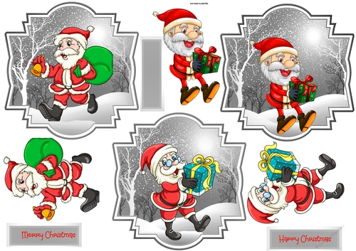 Santa toppers collection