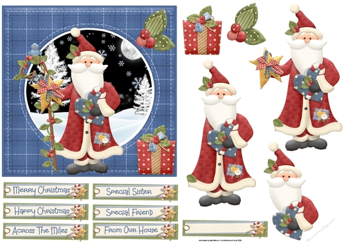 Santa and bird travel 6x6