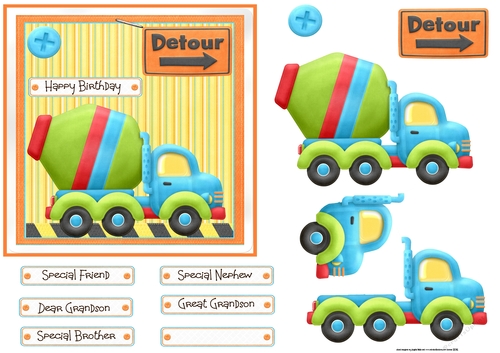 Cement mixer truck 6x6