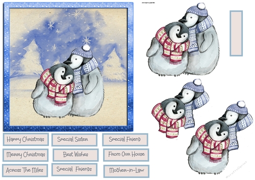 Cosy penguins 6x6