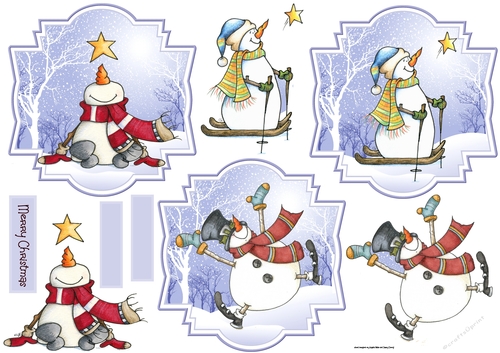 Star and fun snowman