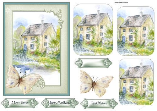 House by the lake 5x7