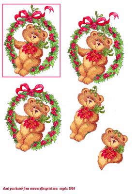 Teddy on a Garland