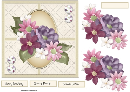 Summer flowers 7x7