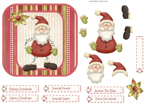 Jolly Santa 6x6 