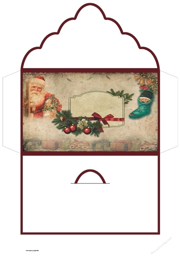 Vintage Christmas money wallet