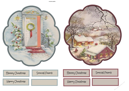 Christmas vintage toppers
