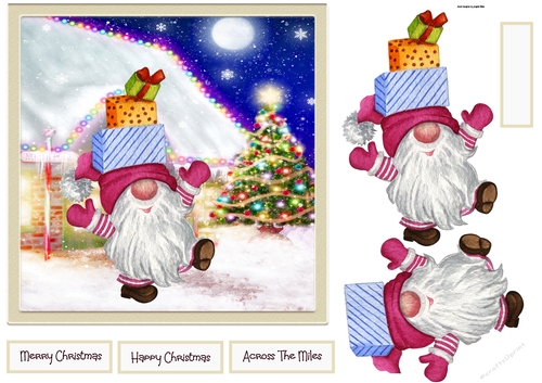 Gnome ready for Christmas 7x7