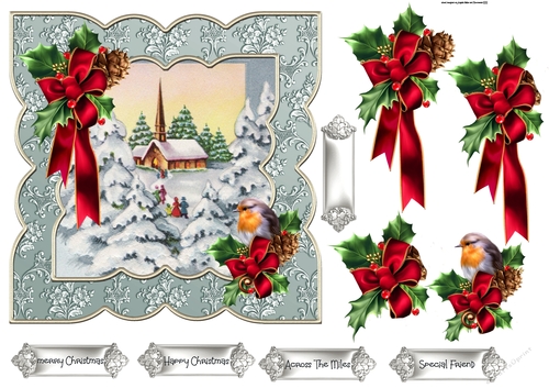 Going to church 7x7 shaped card