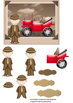 Proud of His Car, Roaring Twenties
