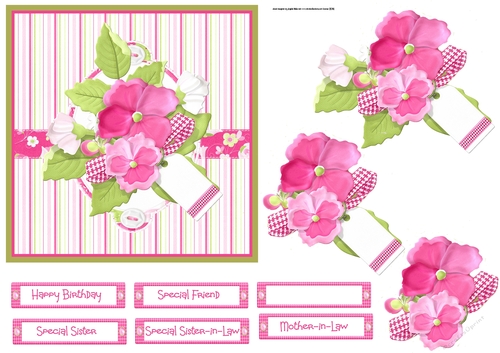 Pink Petunia 6x6