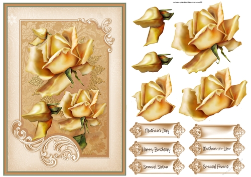Yellow rose A5