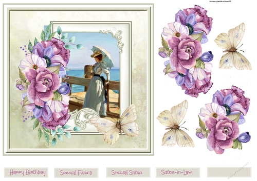 Lady at the shore 7x7