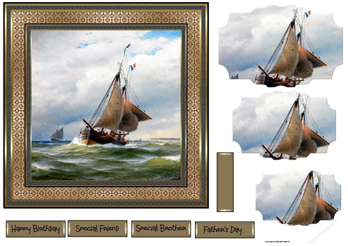 Sailing ships 7x7