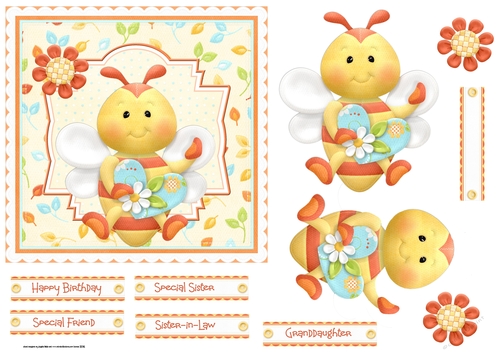 Cute as a bee 6x6