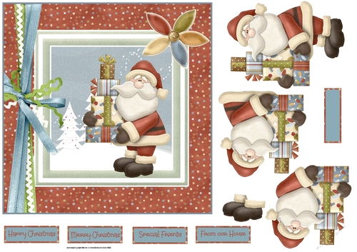 Santa brings gifts 7x7