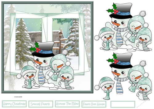 Snowman family 7x7