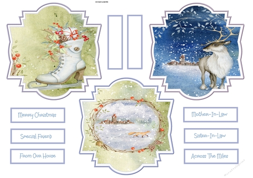 Skates, Stag and a fox toppers