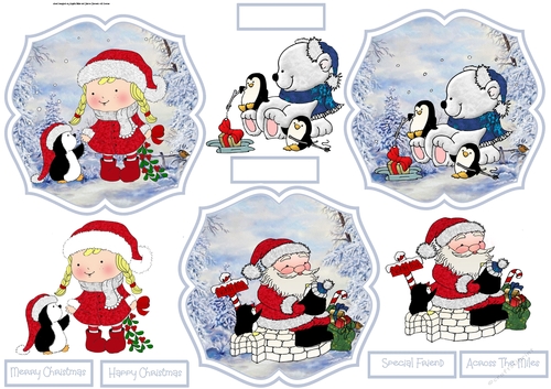 Snow friends toppers 2