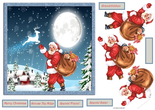 Santa is on his way 7x7