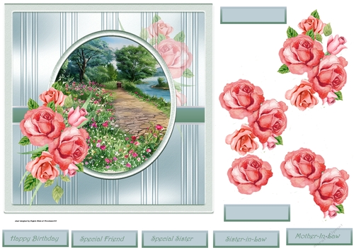 Country lane in summer 7x7