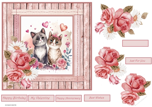 Cats in love 7x7