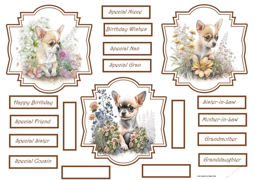 Baby Chihuahua toppers