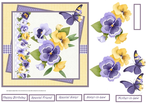 Pansy garden 7x7