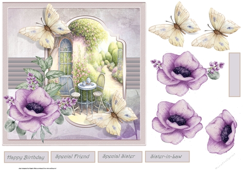 Afternoon tea in the garden 7x7