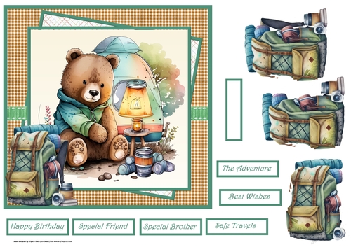 Bears camping adventure 7x7