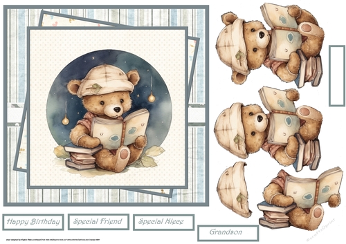 Teddy bear story time 7x7