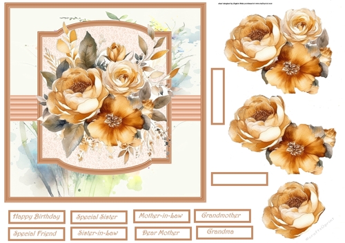Yellow roses 7x7