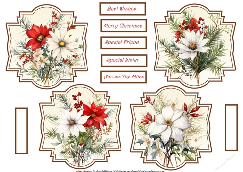 Festive flowers toppers