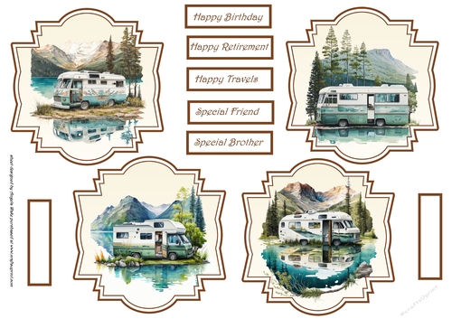 Motor home travels toppers