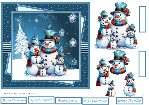 Snowman family