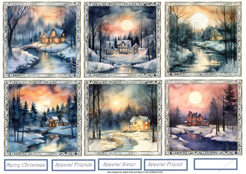 Winter scene toppers